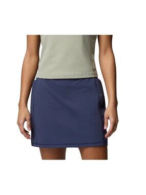 Columbia Navy Athletic Skort S/P With Pockets For Women - Nylon & Elastane Blend